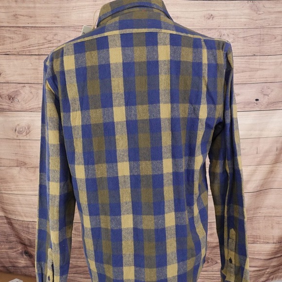 NWT THE NORMAL BRAND CHECK PLAID FLANNEL BUTTON DOWN SHIRT MENS M MEDIUM NEW! - Picture 3 of 8